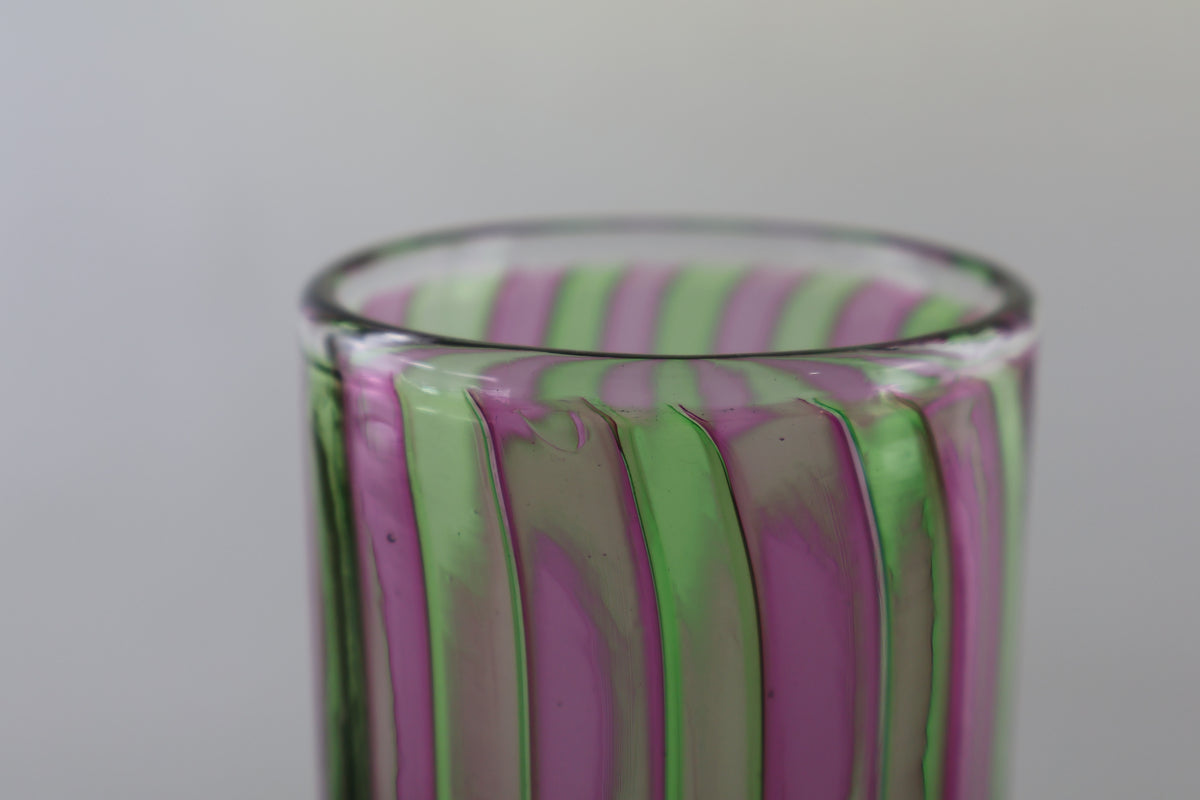 Pink and Green Veiled Drinking Cup