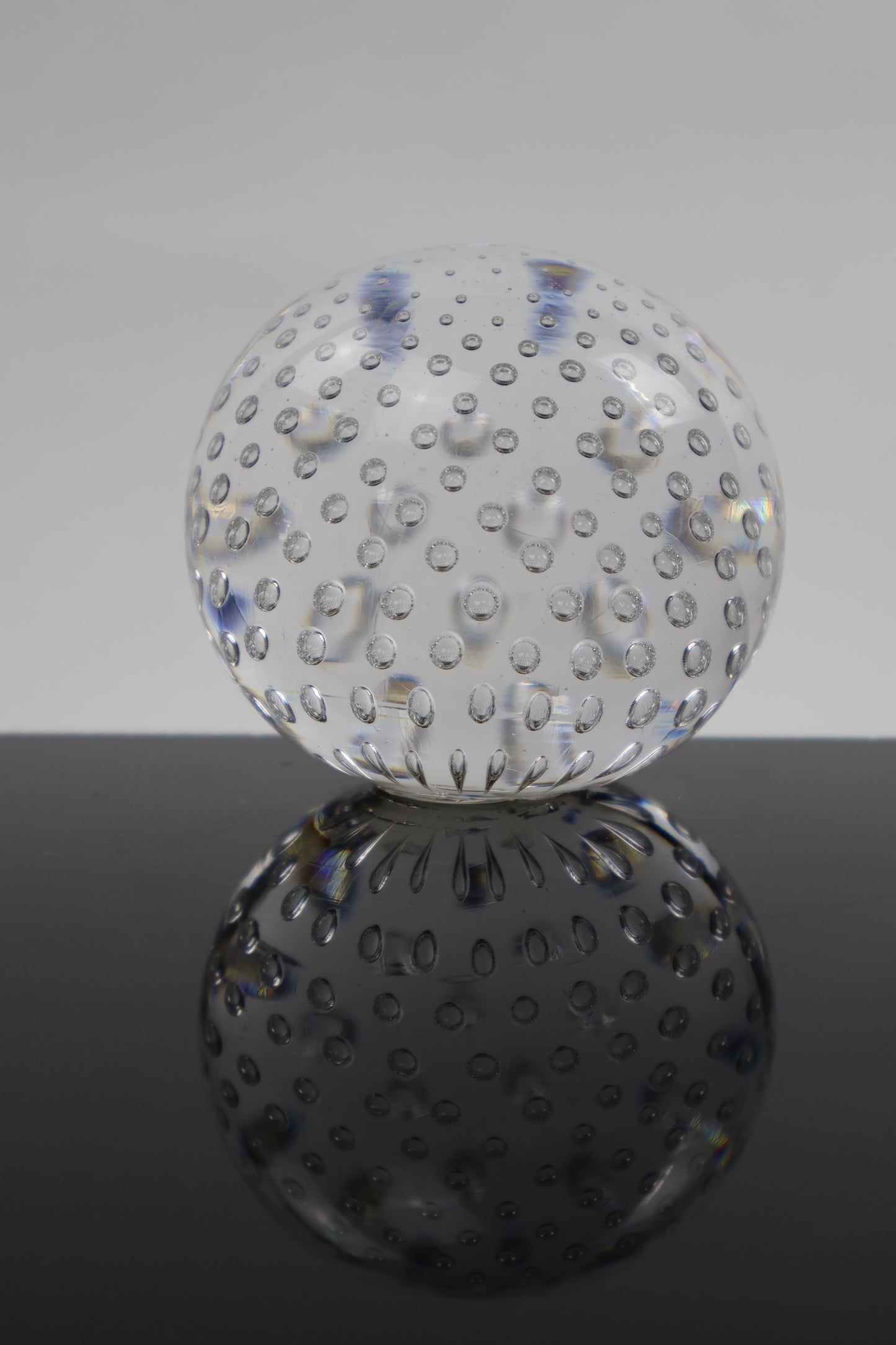Infinity Bubble Spiral Paperweight