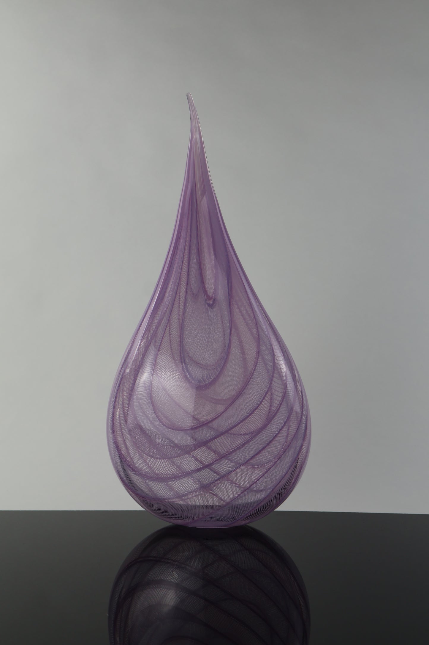 Pink Tear Drop Zanfirico Sculpture Piece
