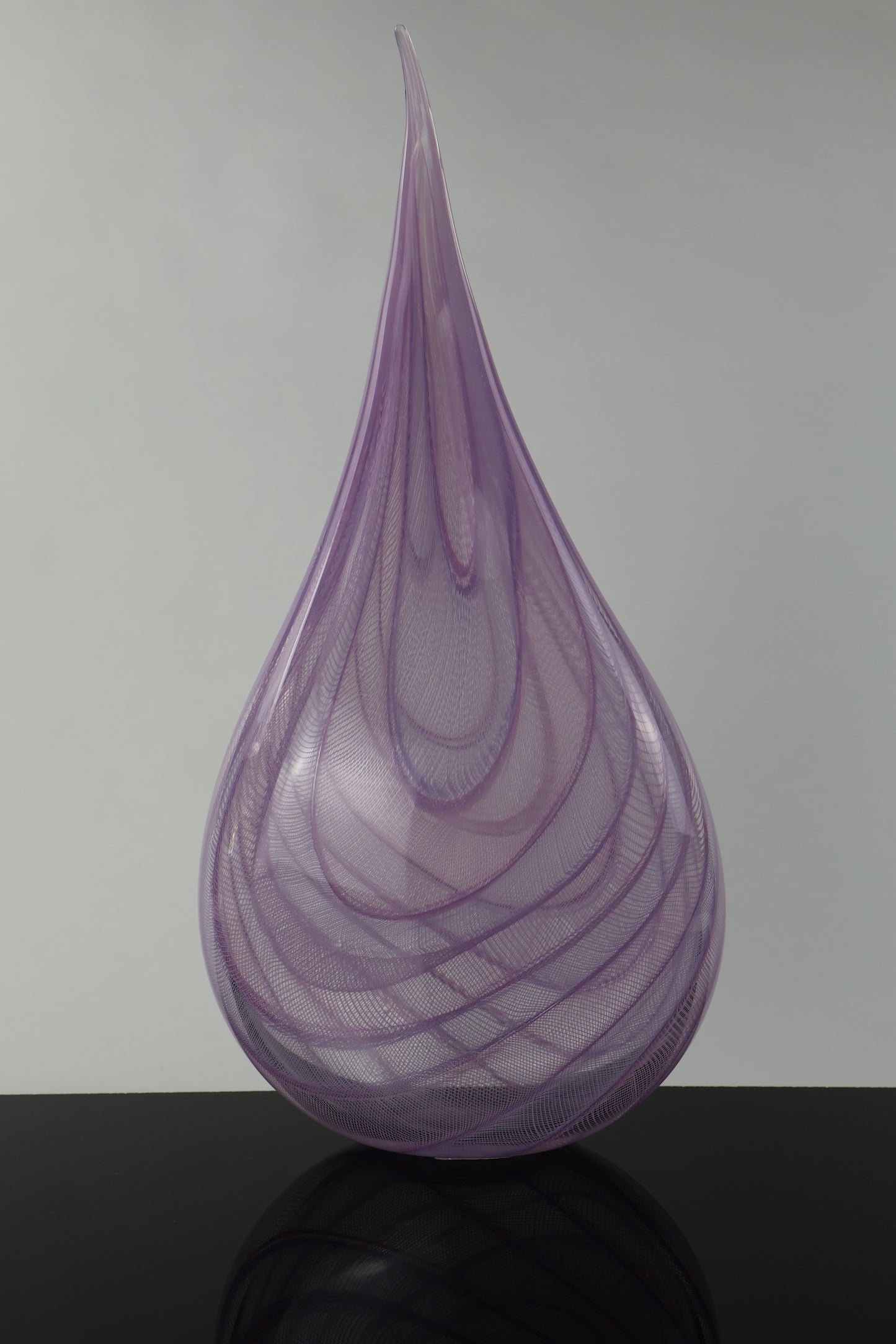 Pink Tear Drop Zanfirico Sculpture Piece