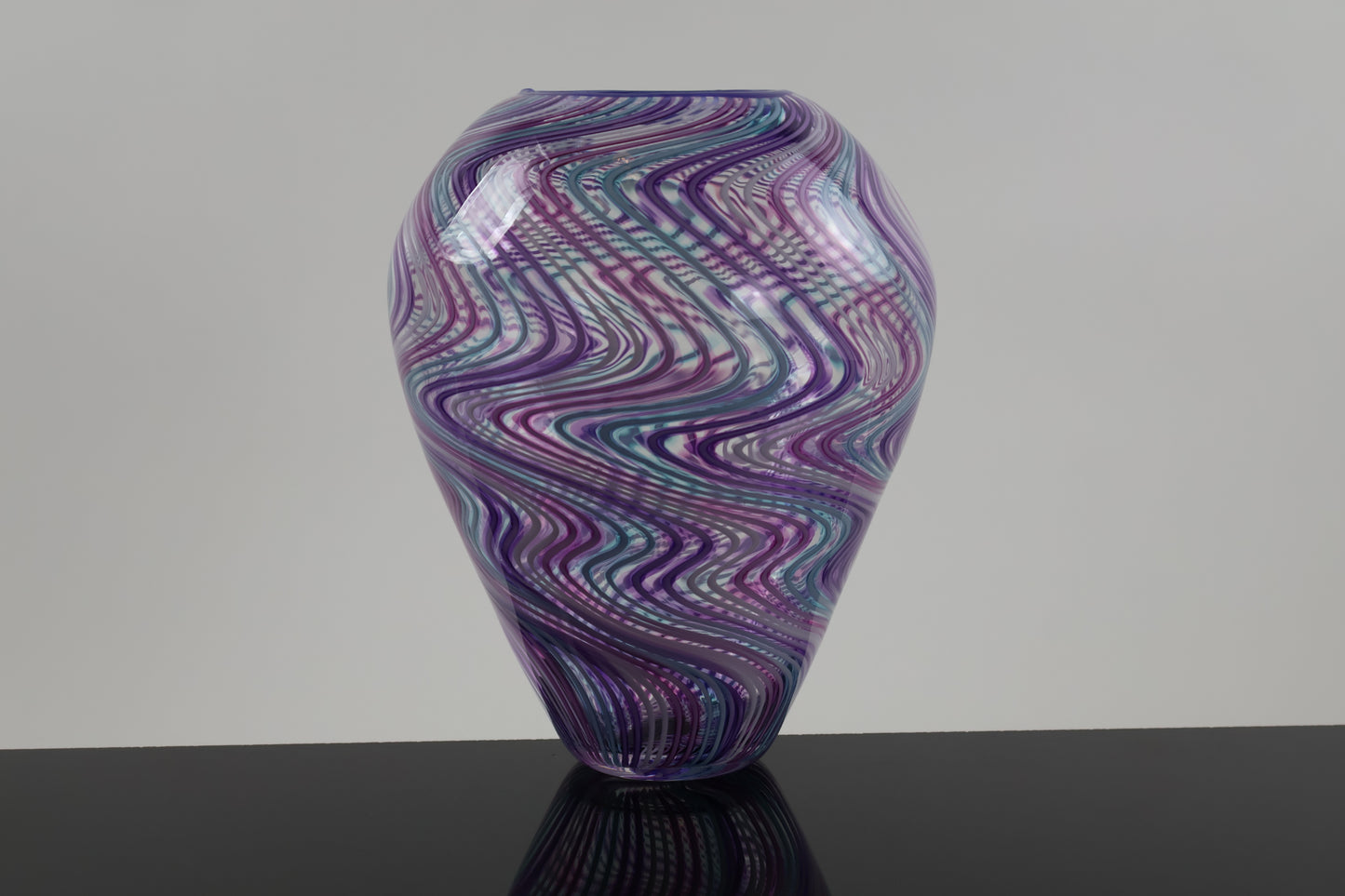Floral Midsize Wigwag Vase