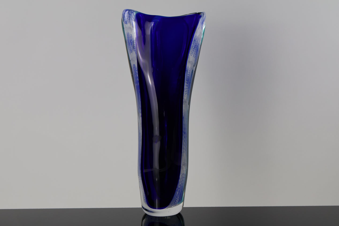 Blue, Teal and Balotini Cane Switch Axis Piece