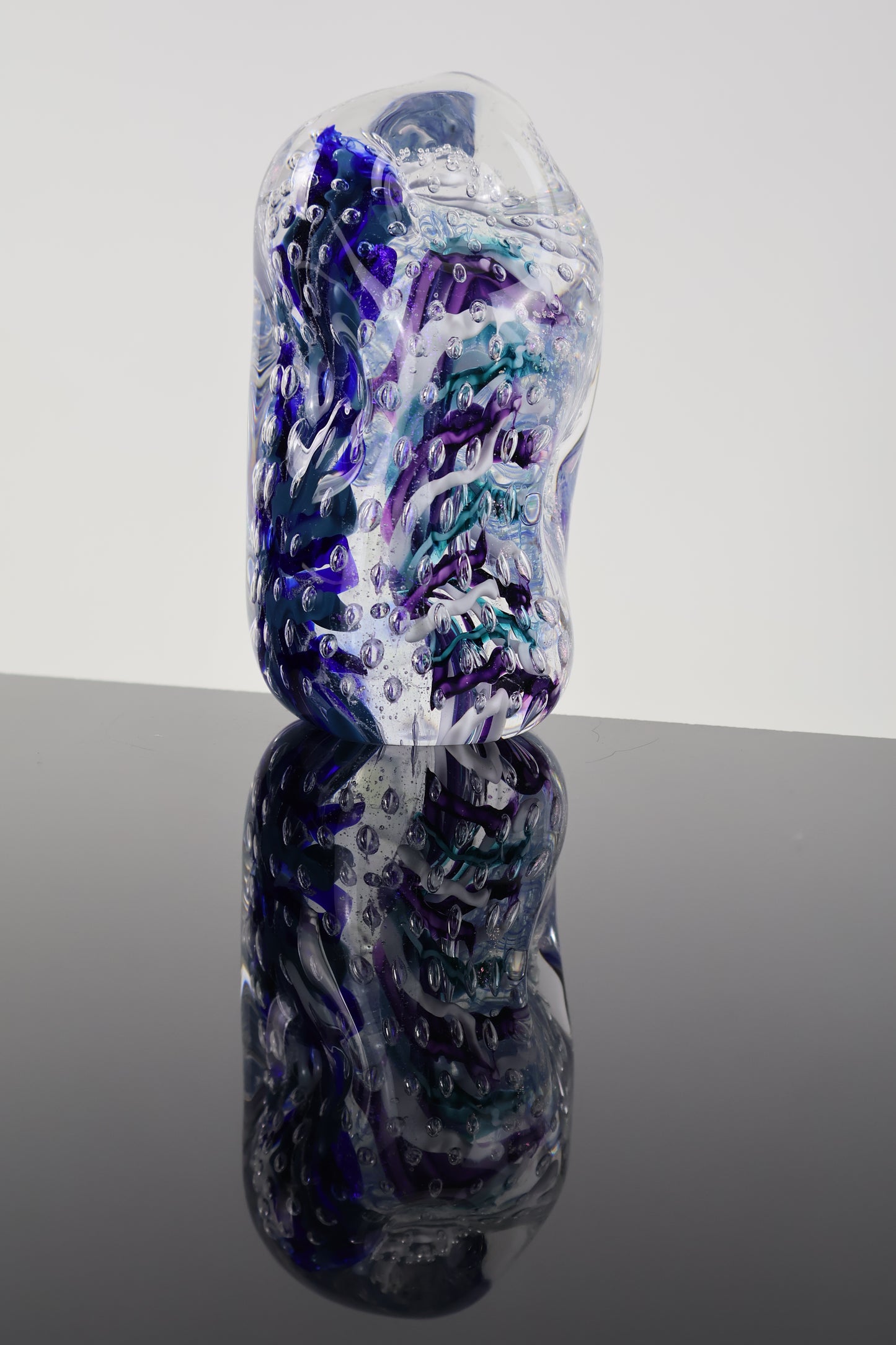 Handmade Glass Paperweight Geode Series 7