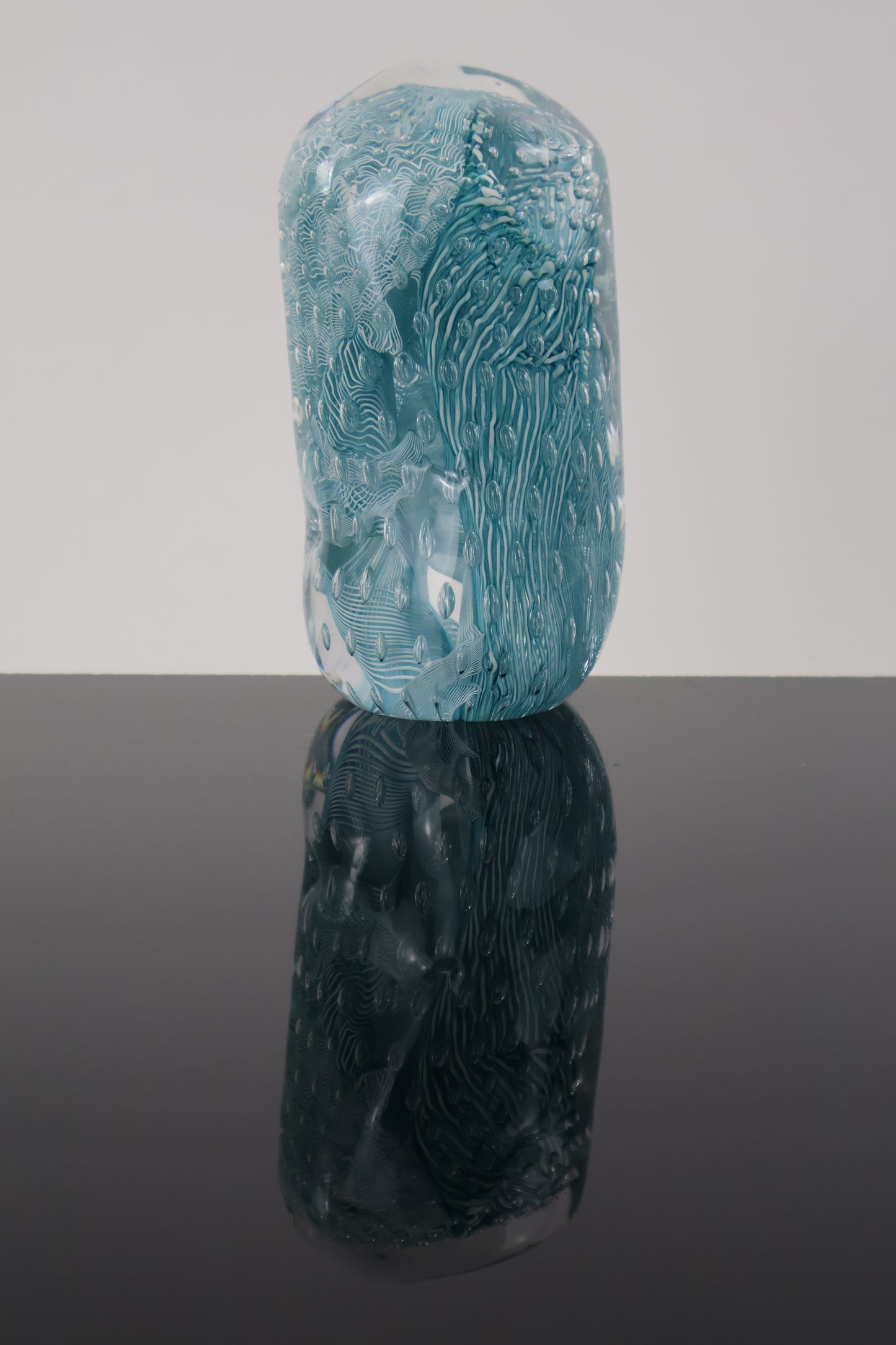 Handmade Glass Paperweight Geode Series 8