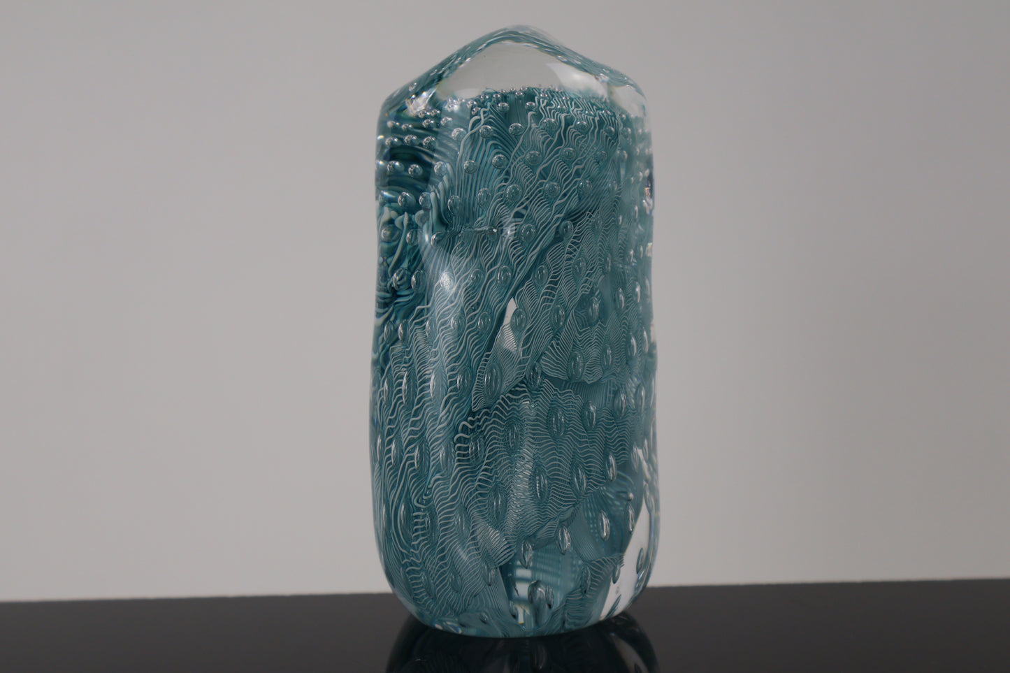 Handmade Glass Paperweight Geode Series 8