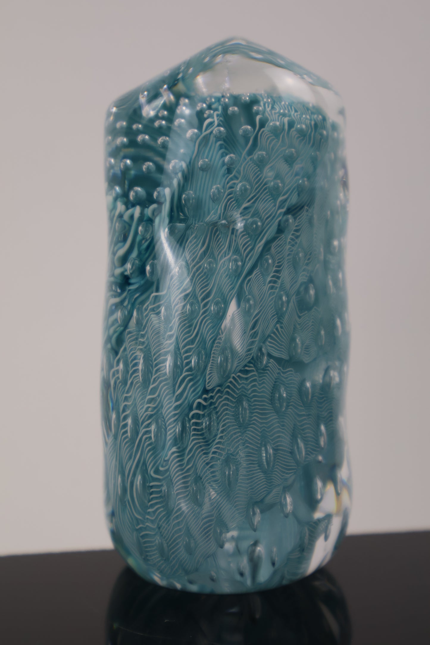 Handmade Glass Paperweight Geode Series 8