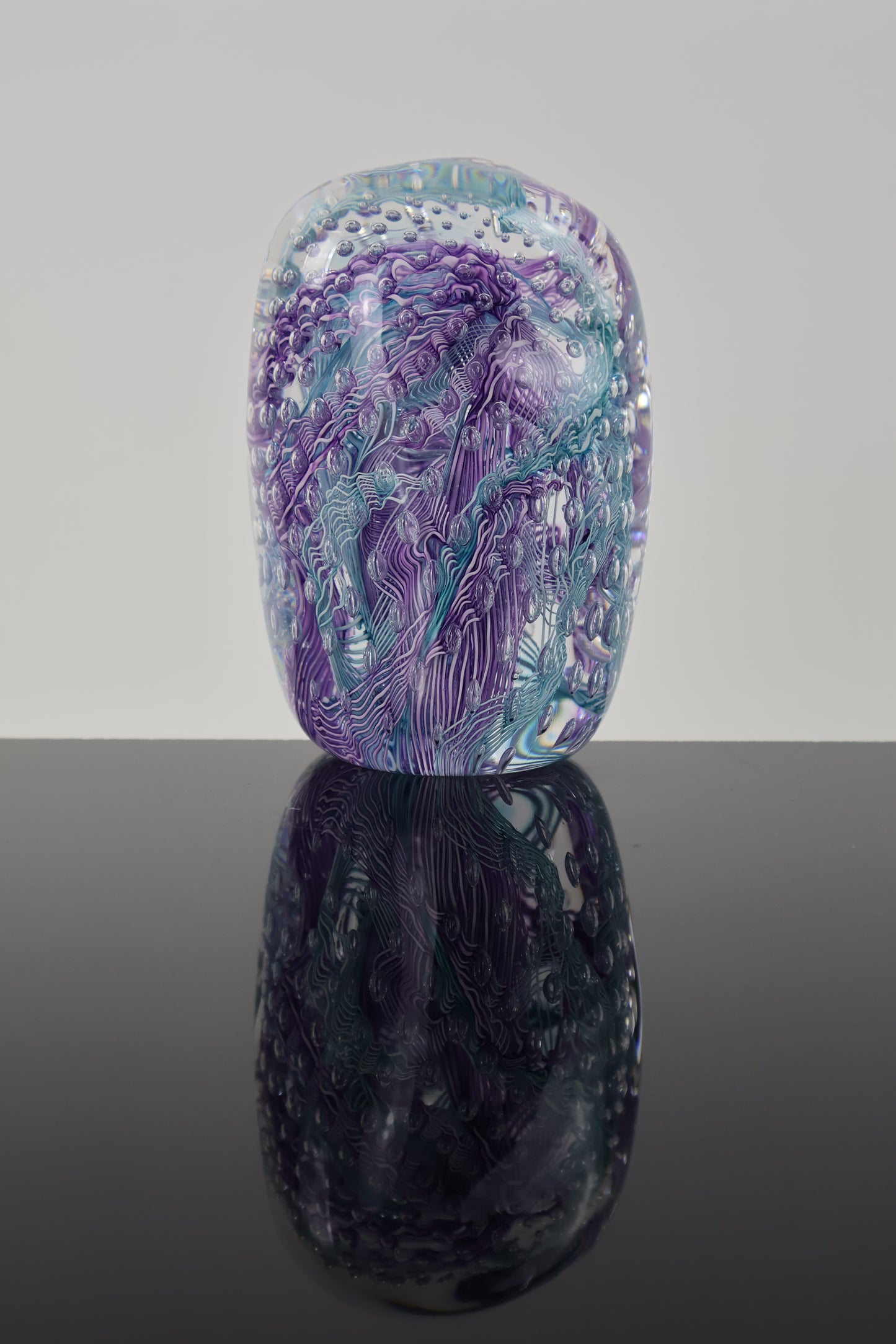 Handmade Glass Paperweight Geode Series 9