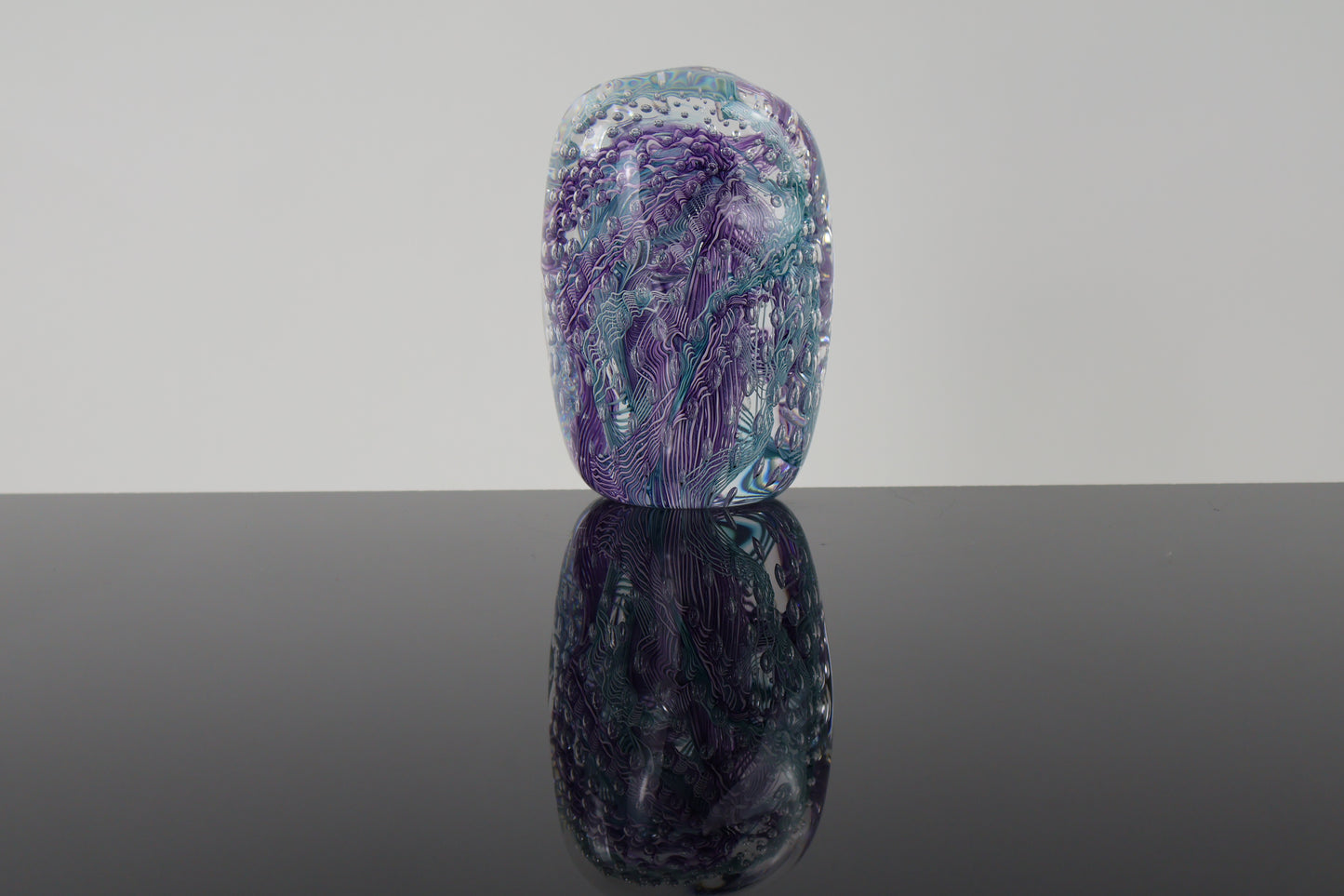 Handmade Glass Paperweight Geode Series 9