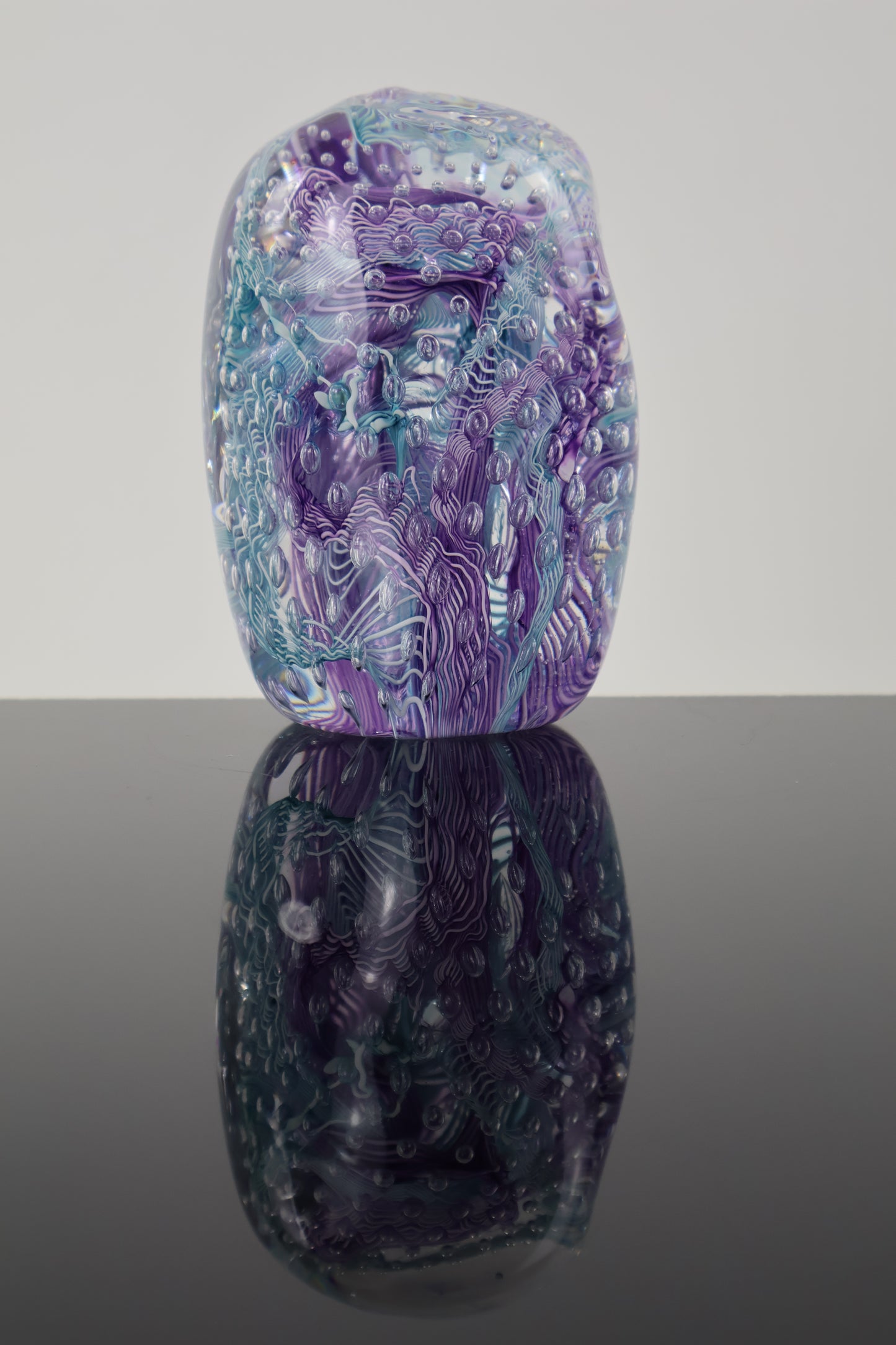 Handmade Glass Paperweight Geode Series 9