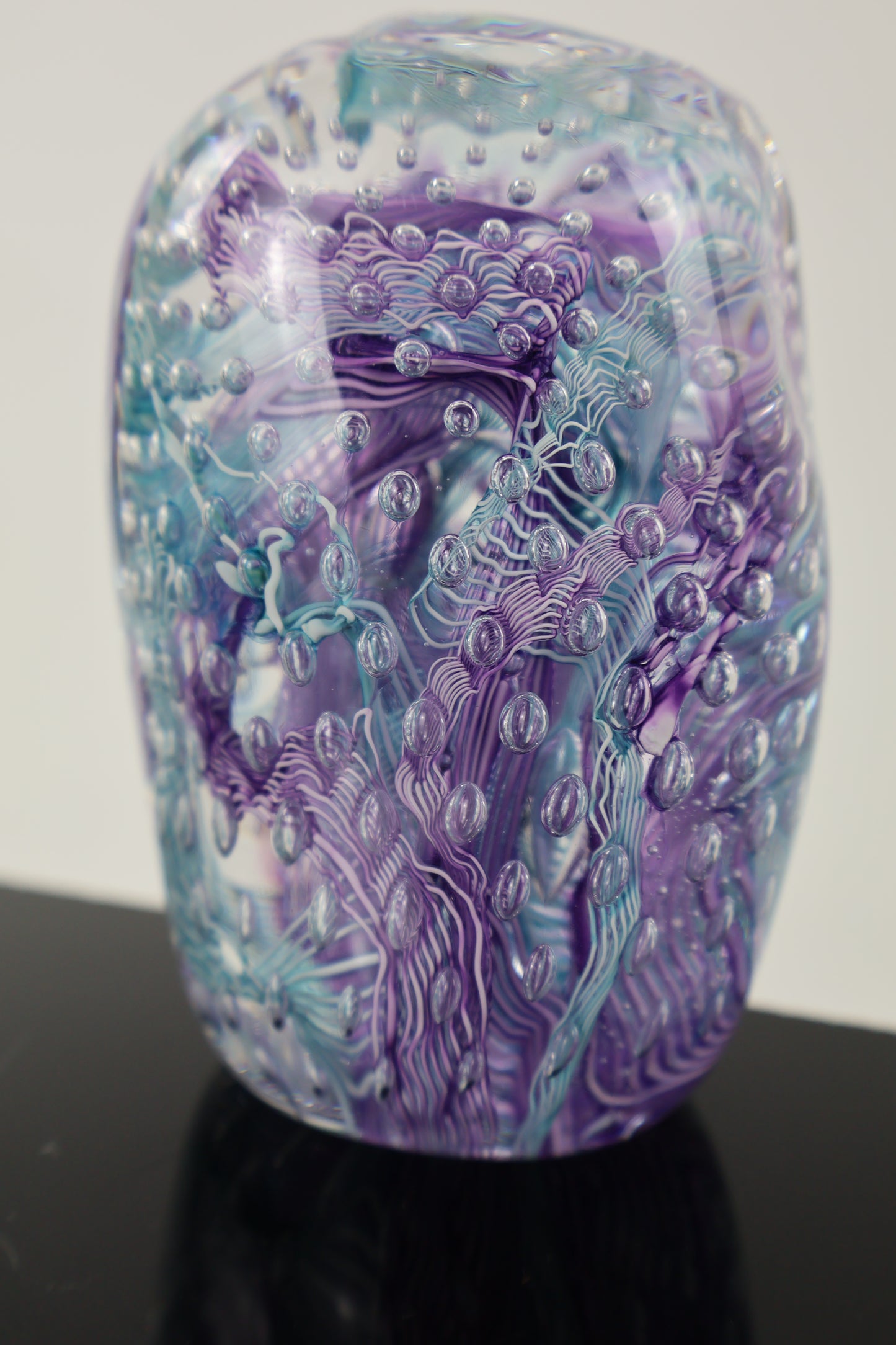 Handmade Glass Paperweight Geode Series 9