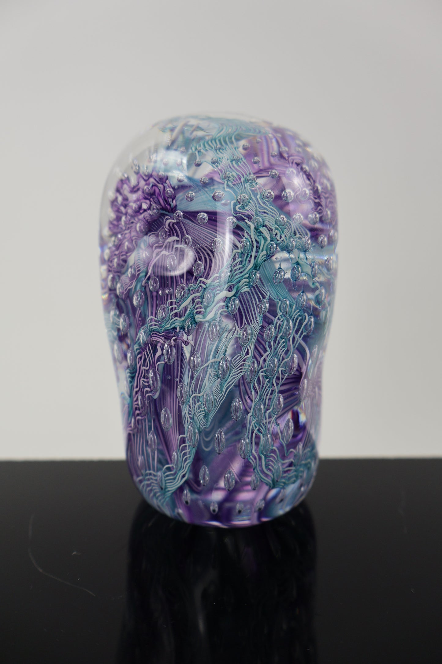 Handmade Glass Paperweight Geode Series 9