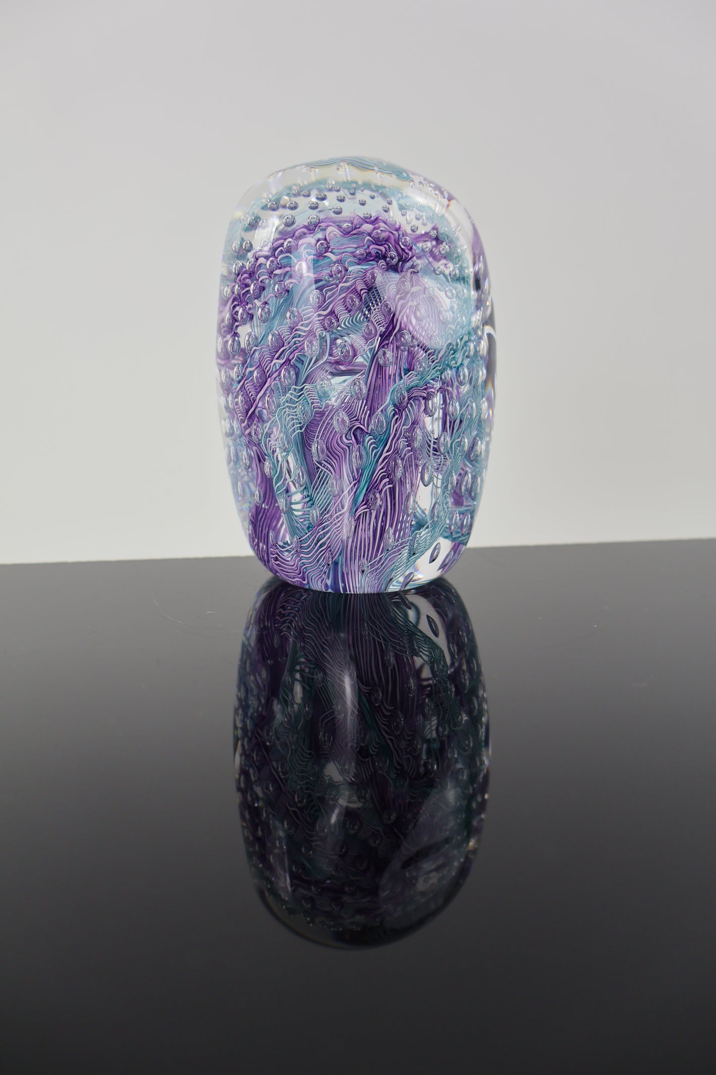 Handmade Glass Paperweight Geode Series 9