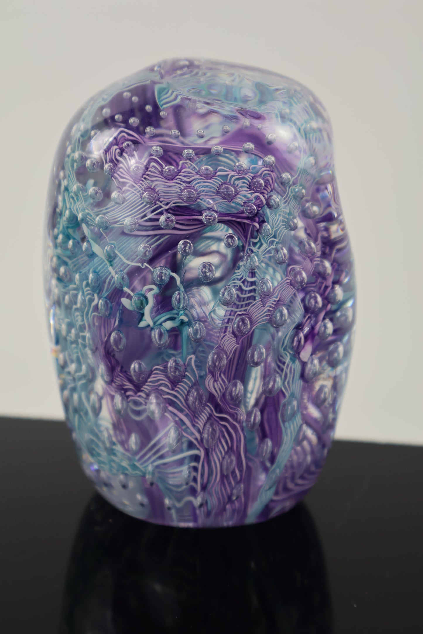 Handmade Glass Paperweight Geode Series 9
