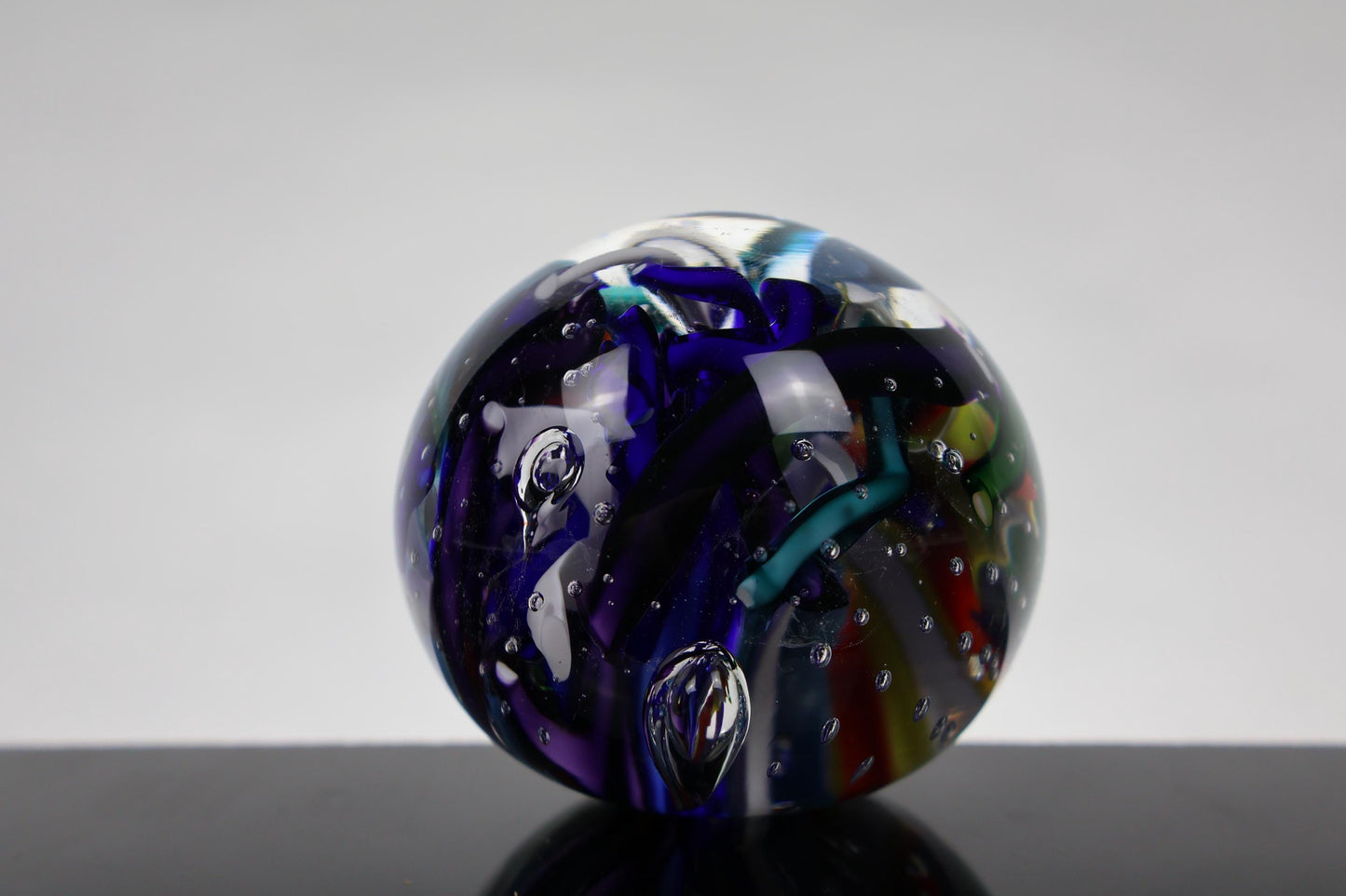Handmade Glass "Confetti" Paperweight 01