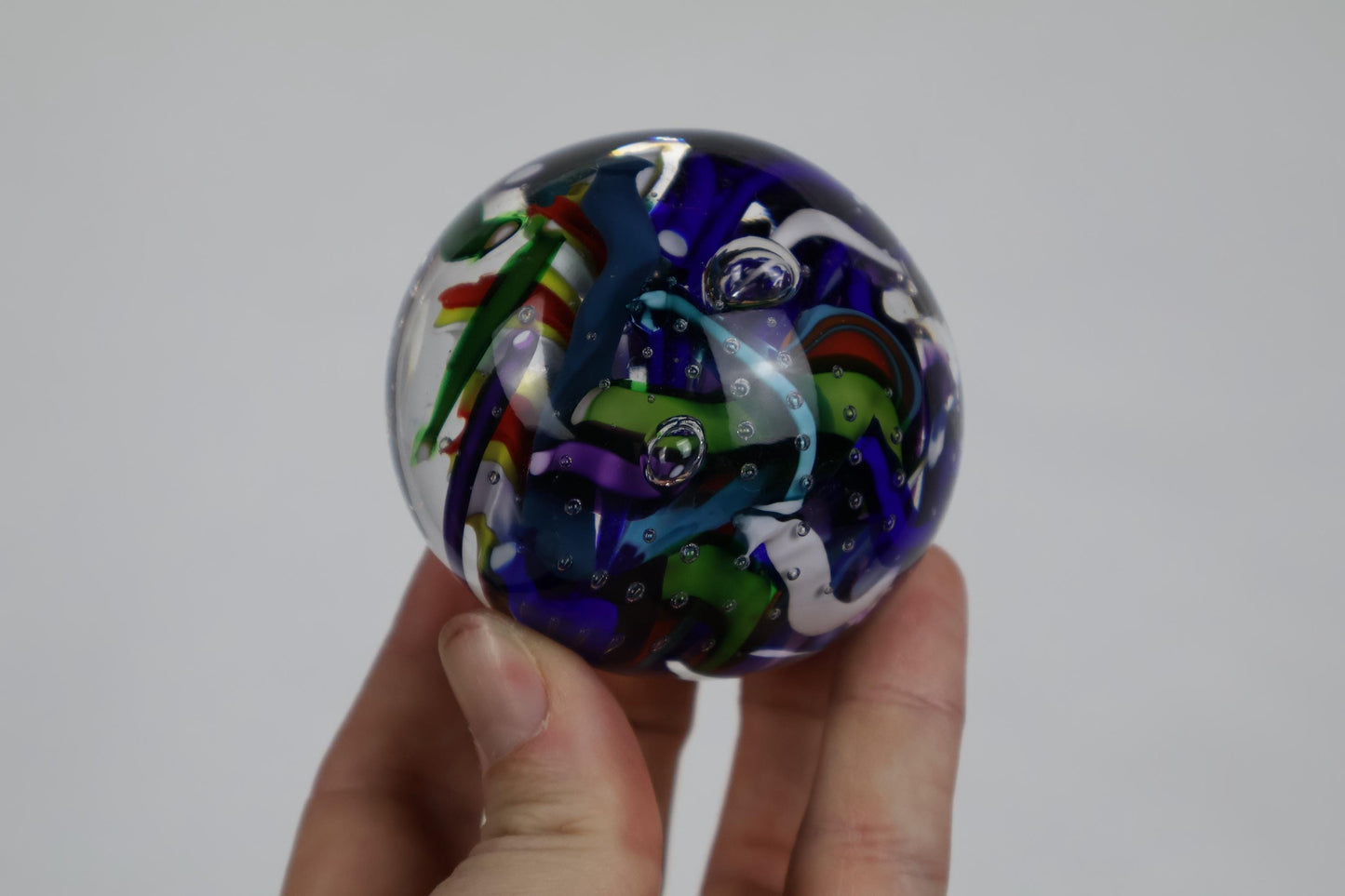 Handmade Glass "Confetti" Paperweight 01
