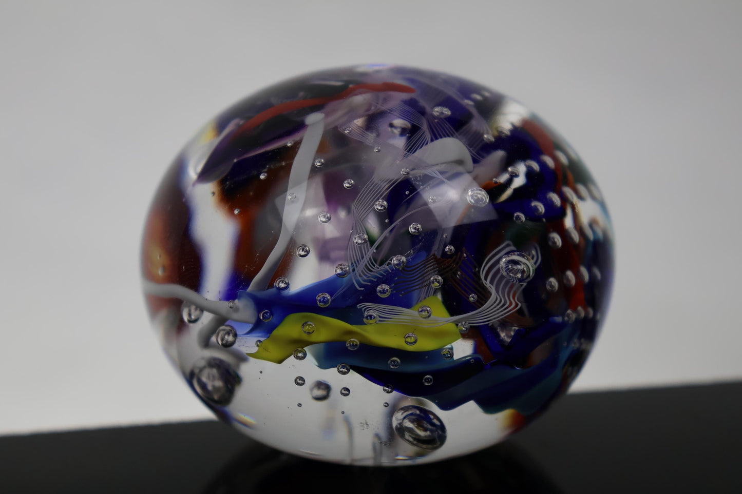 Handmade Glass "Confetti" Paperweight 04