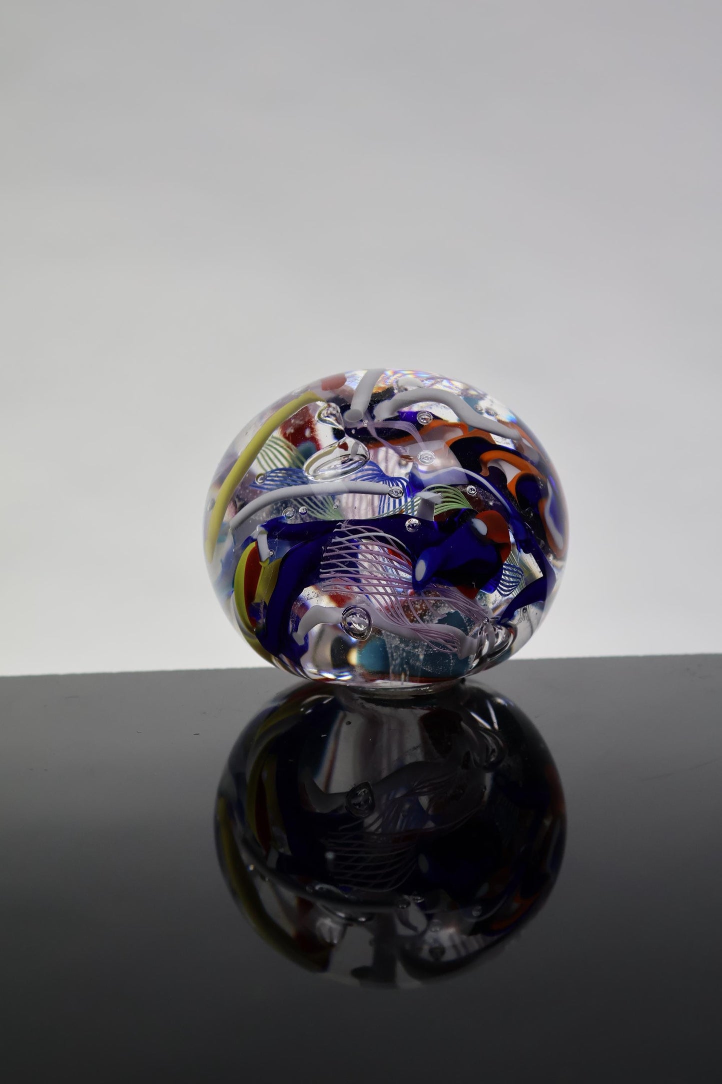Handmade Glass "Confetti" Paperweight 05