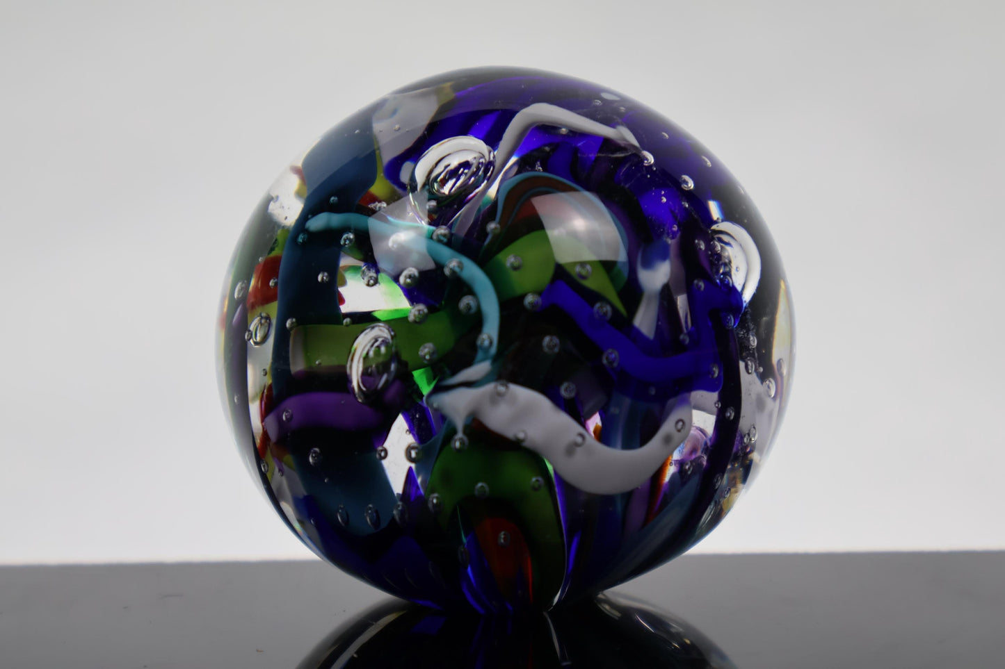 Handmade Glass "Confetti" Paperweight 01