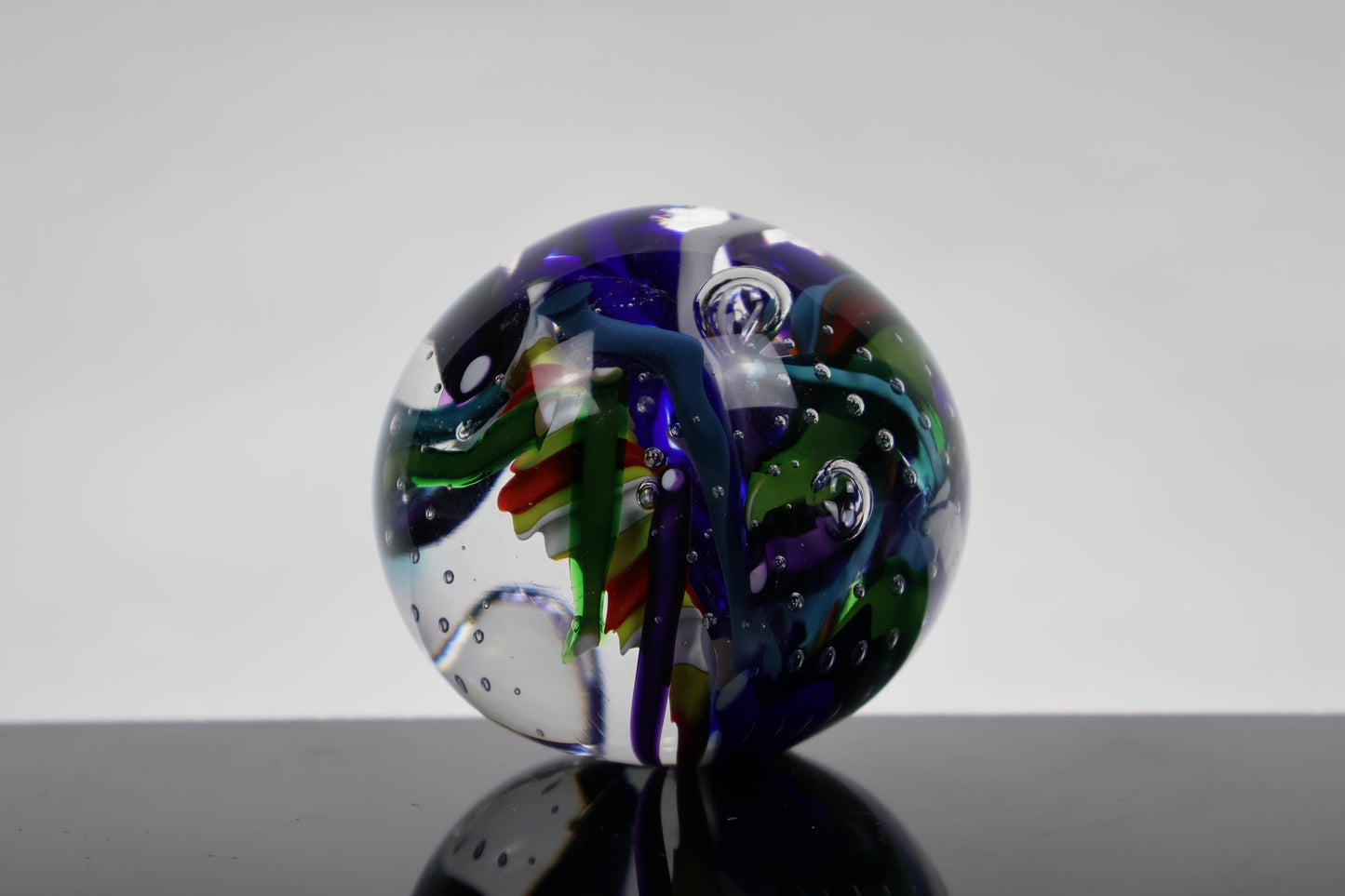 Handmade Glass "Confetti" Paperweight 01