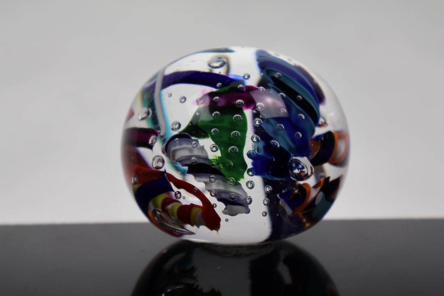 Handmade Glass "Confetti" Paperweight 02