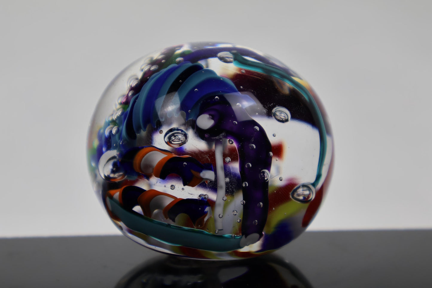 Handmade Glass "Confetti" Paperweight 02