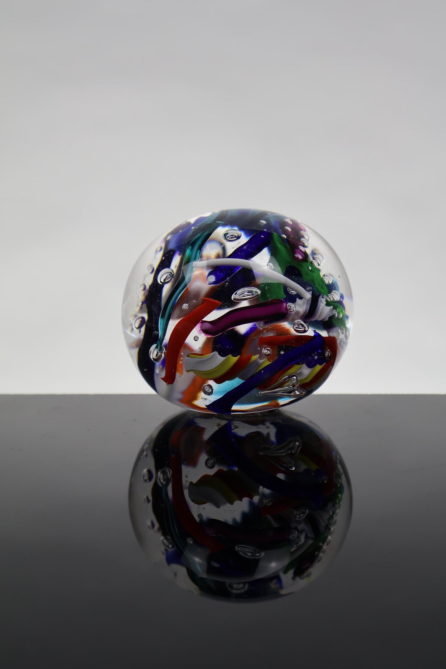 Handmade Glass "Confetti" Paperweight 02