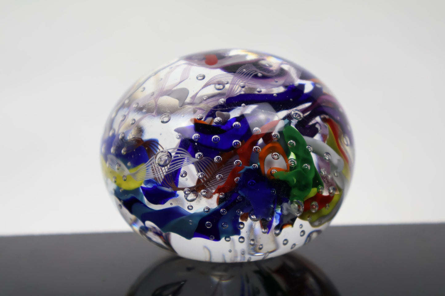 Handmade Glass "Confetti" Paperweight 04
