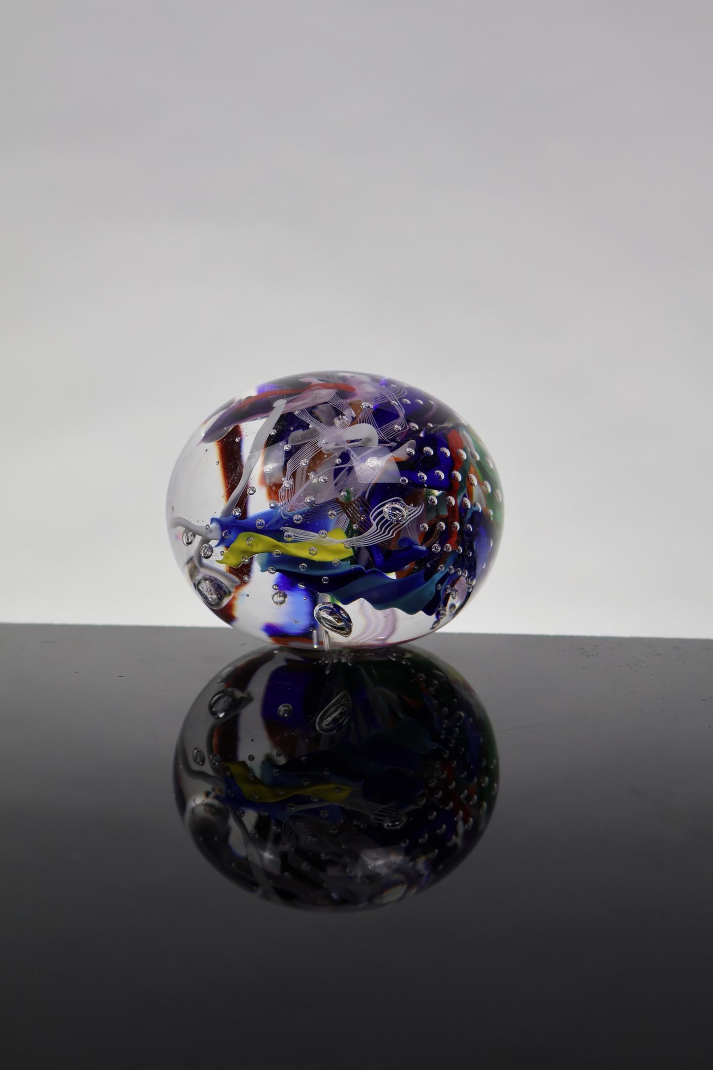 Handmade Glass "Confetti" Paperweight 04
