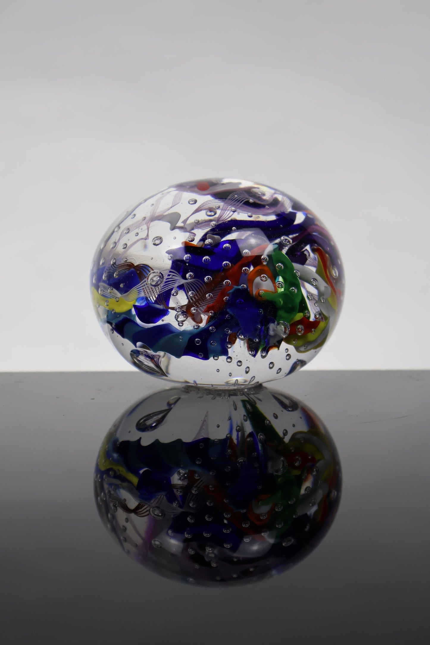 Handmade Glass "Confetti" Paperweight 04