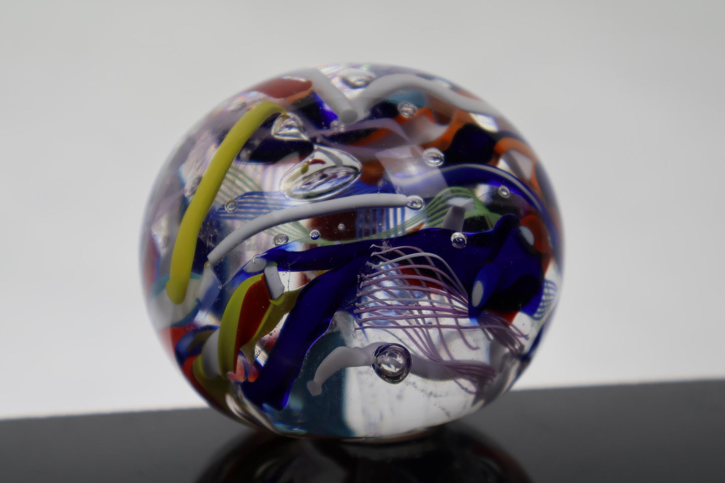 Handmade Glass "Confetti" Paperweight 05