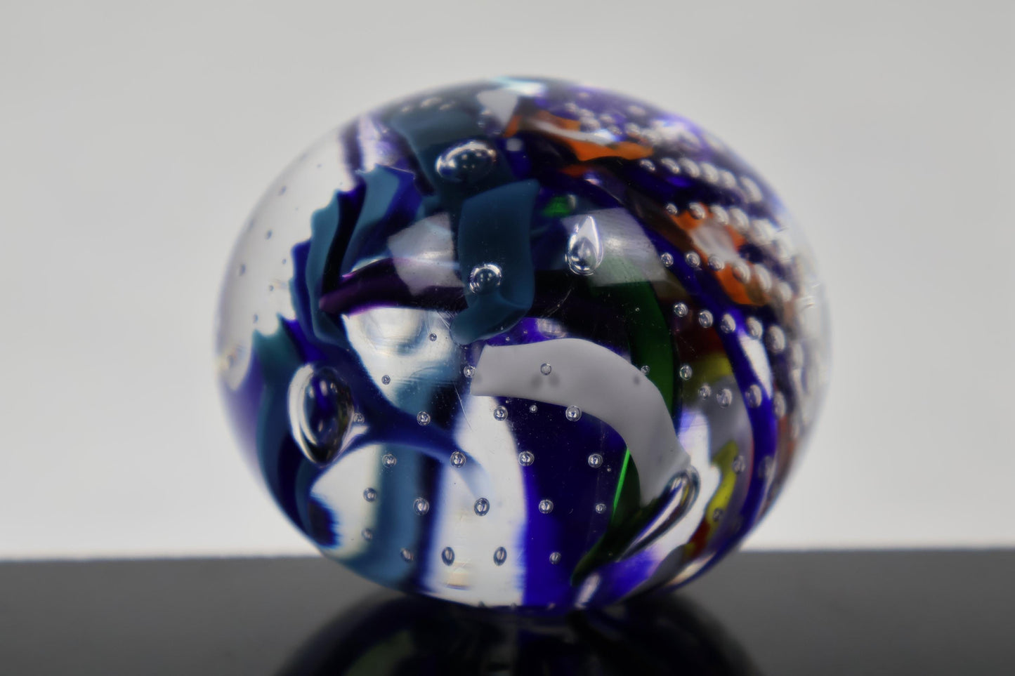 Handmade Glass "Confetti" Paperweight 06