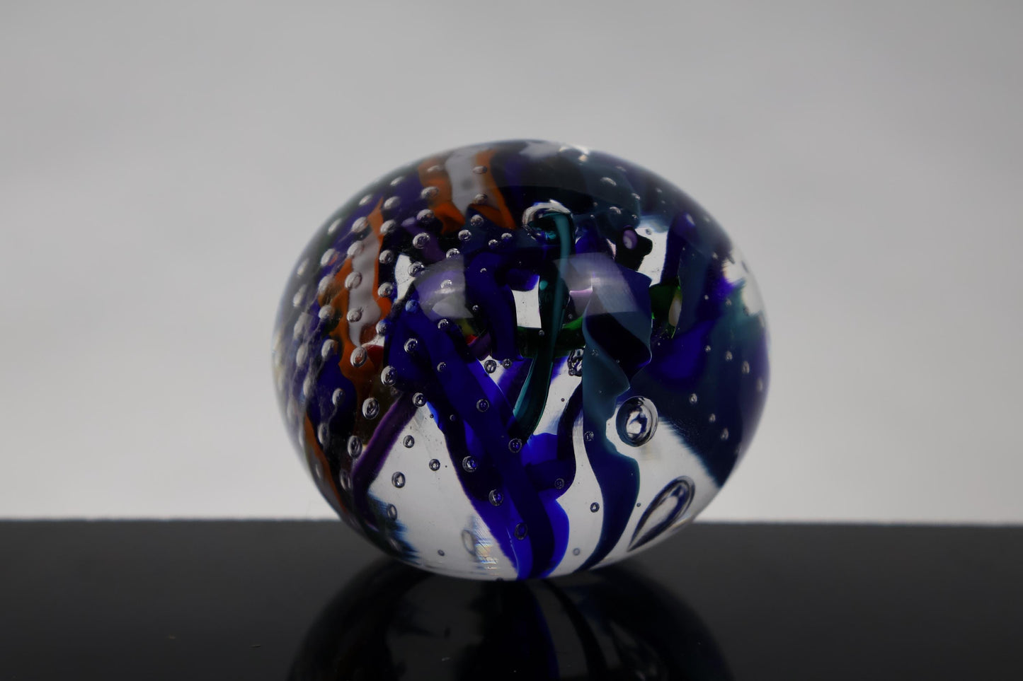 Handmade Glass "Confetti" Paperweight 06