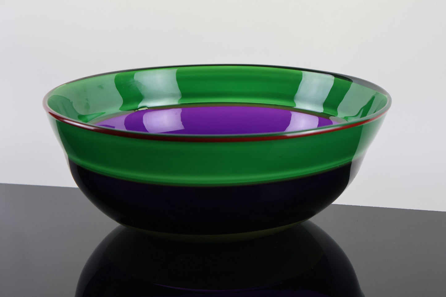 Green and Purple Encalmo Bowl