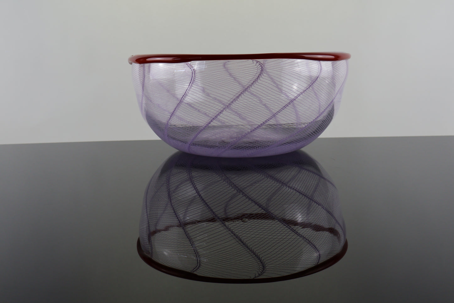 Handblown Purple Zanfirico Bowl