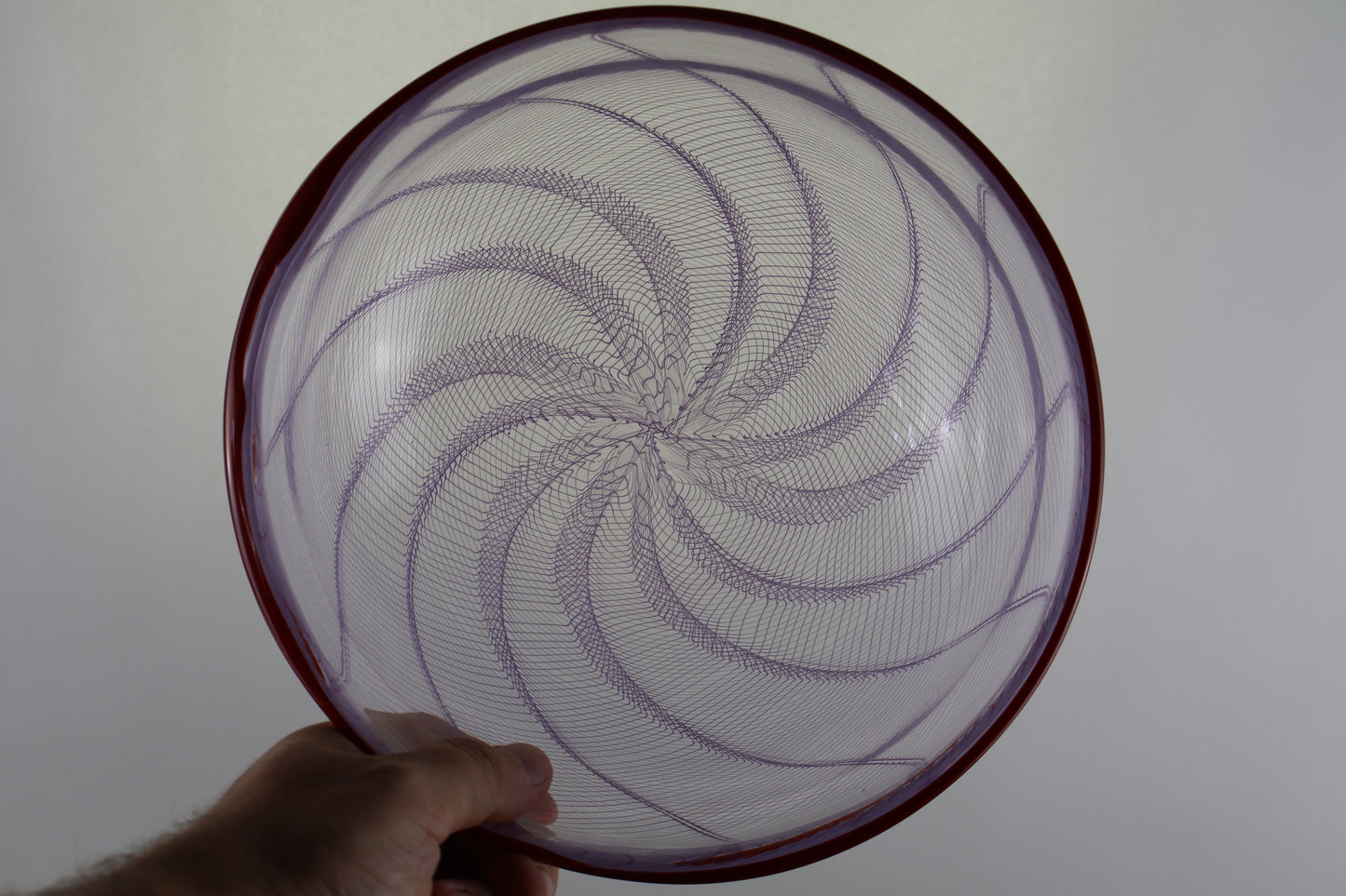 Handblown Purple Zanfirico Bowl
