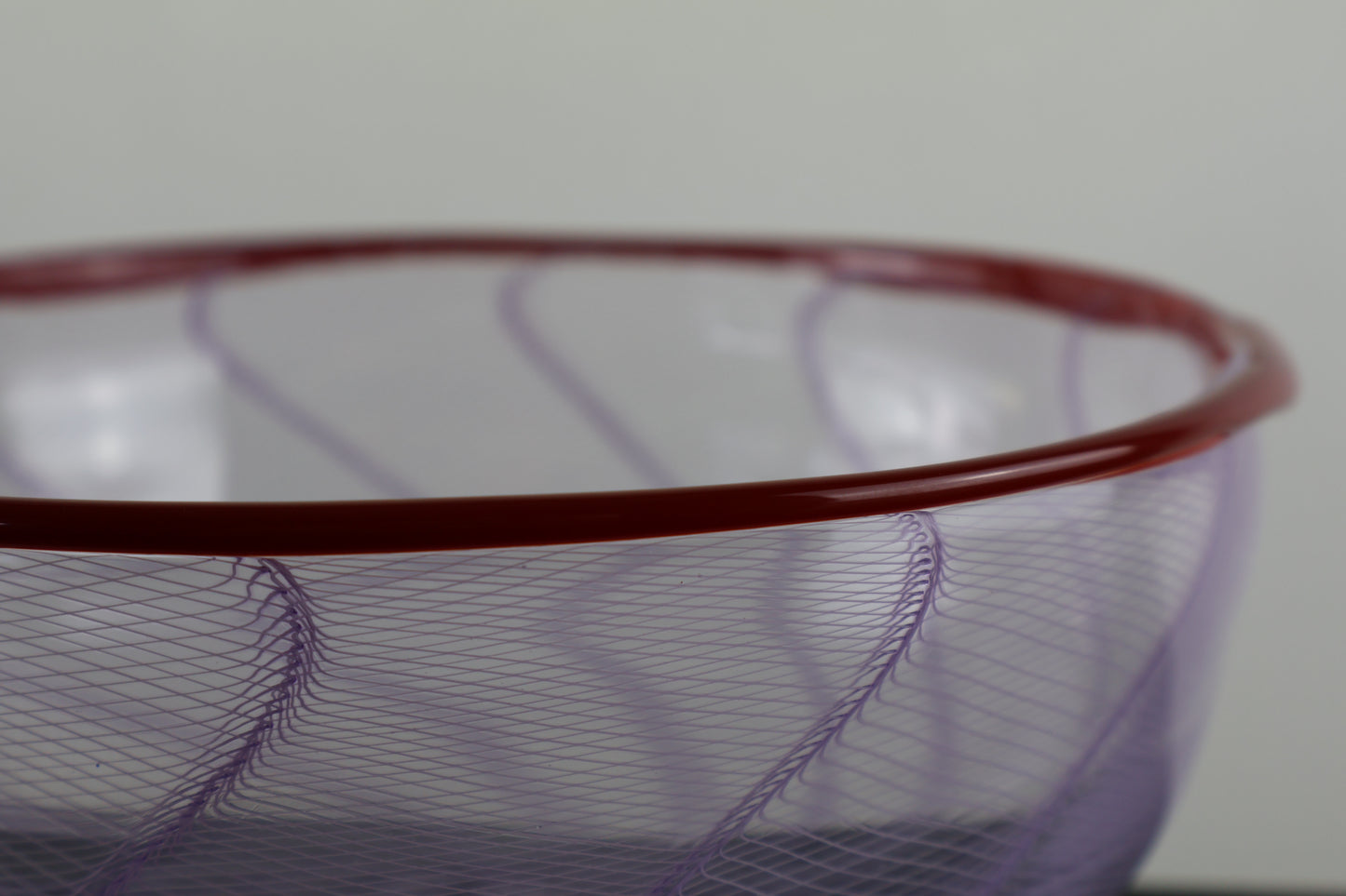 Handblown Purple Zanfirico Bowl