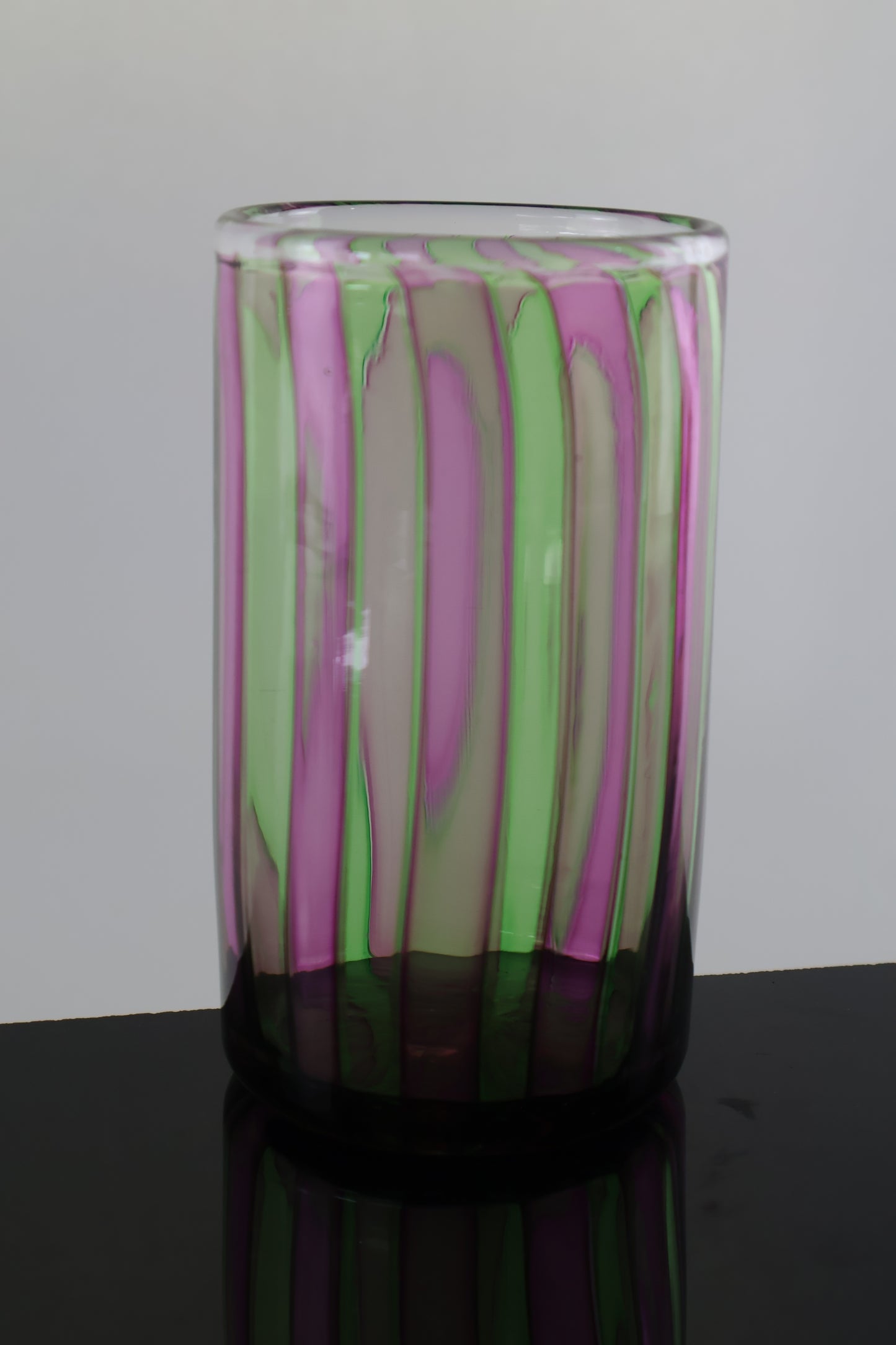 Pink and Green Veiled Drinking Cup