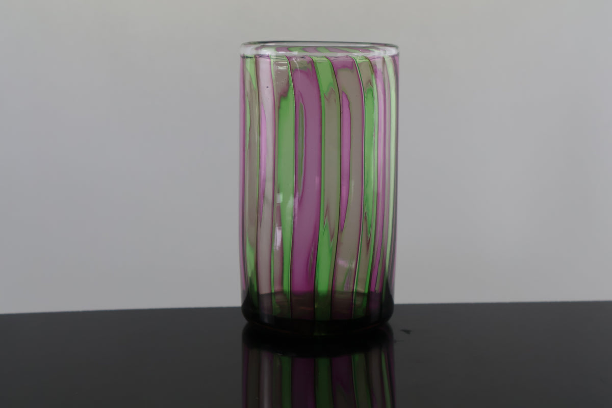 Pink and Green Veiled Drinking Cup
