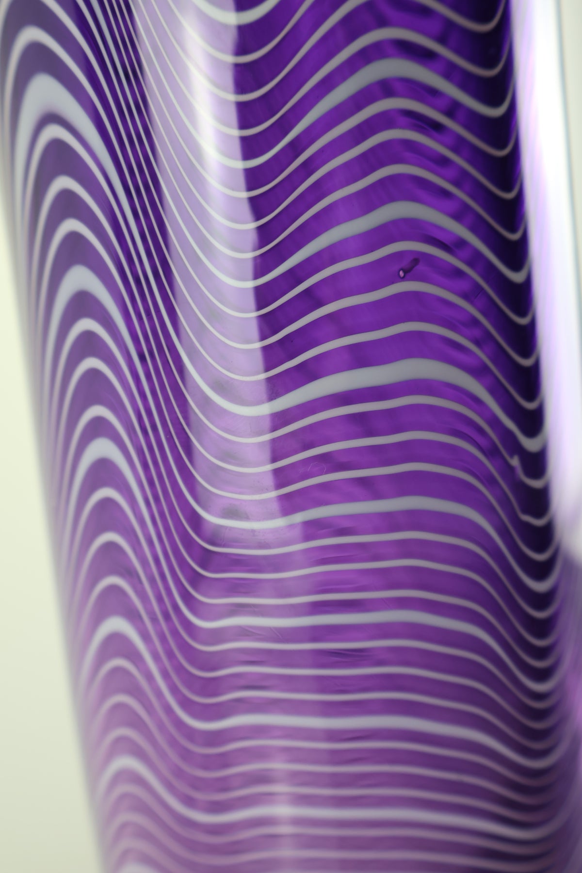 Tall Handblown "Topography" Cylander Vase