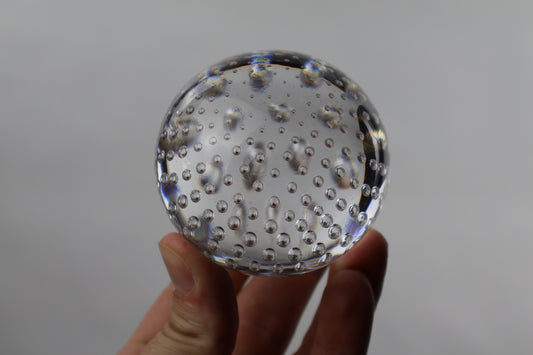 Infinity Bubble Spiral Paperweight