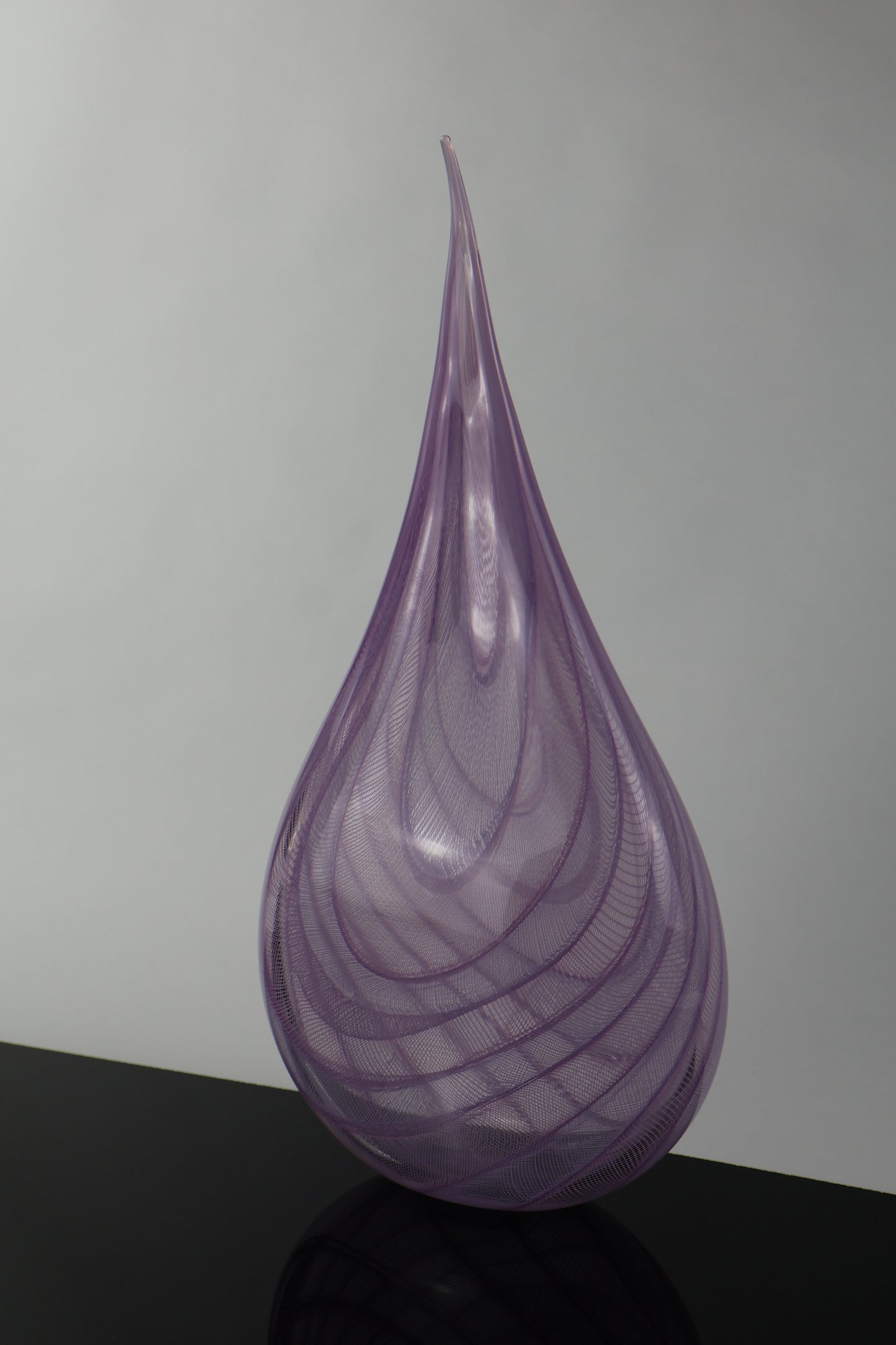 Pink Tear Drop Zanfirico Sculpture Piece