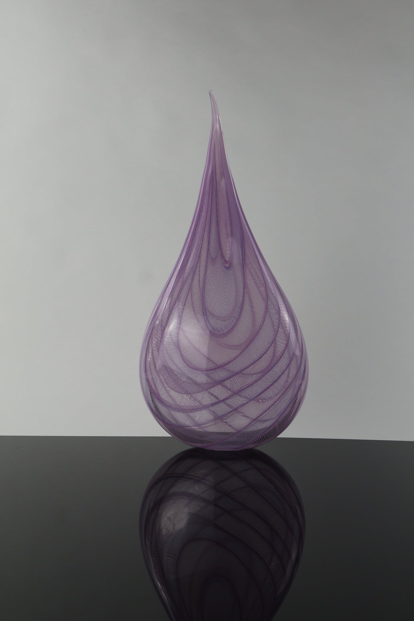 Pink Tear Drop Zanfirico Sculpture Piece