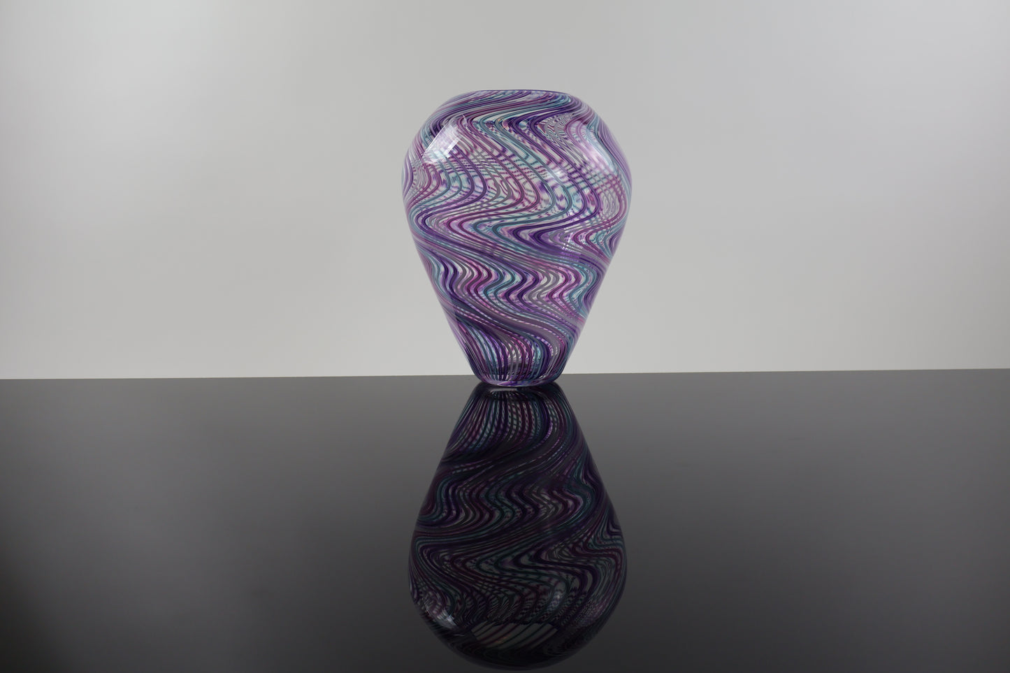 Floral Midsize Wigwag Vase