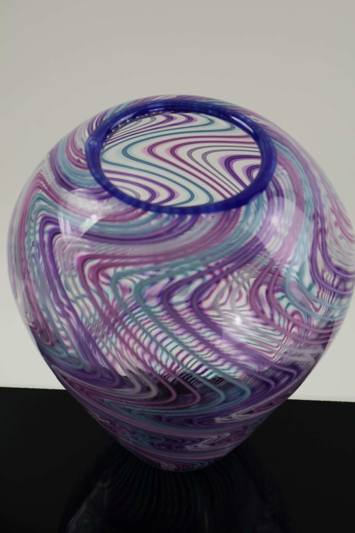 Floral Midsize Wigwag Vase