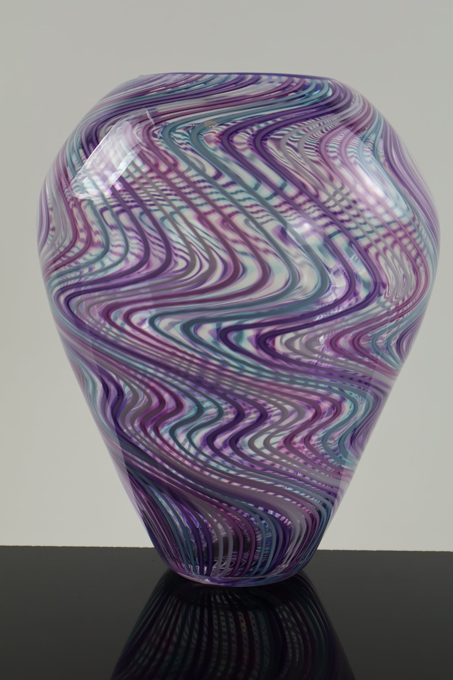 Floral Midsize Wigwag Vase