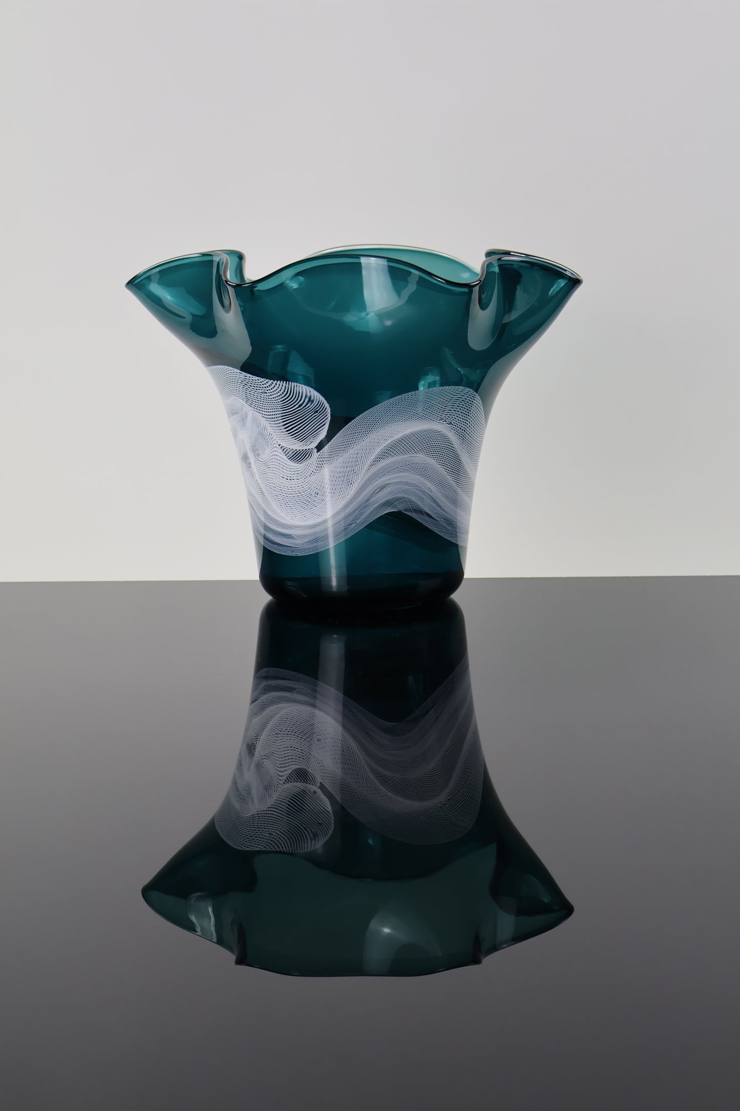 Floppy Dark Turquoise Vase - Lasso Series