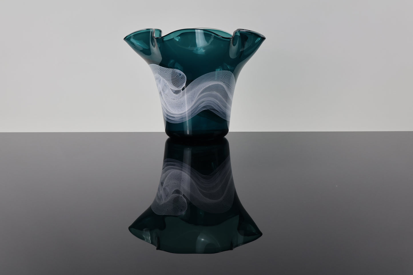 Floppy Dark Turquoise Vase - Lasso Series