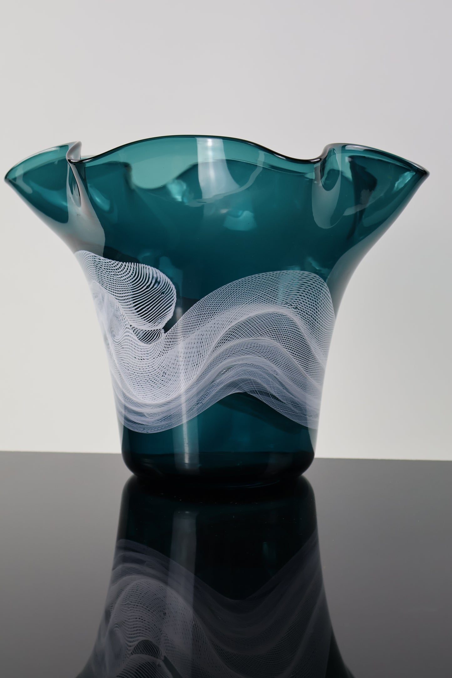 Floppy Dark Turquoise Vase - Lasso Series