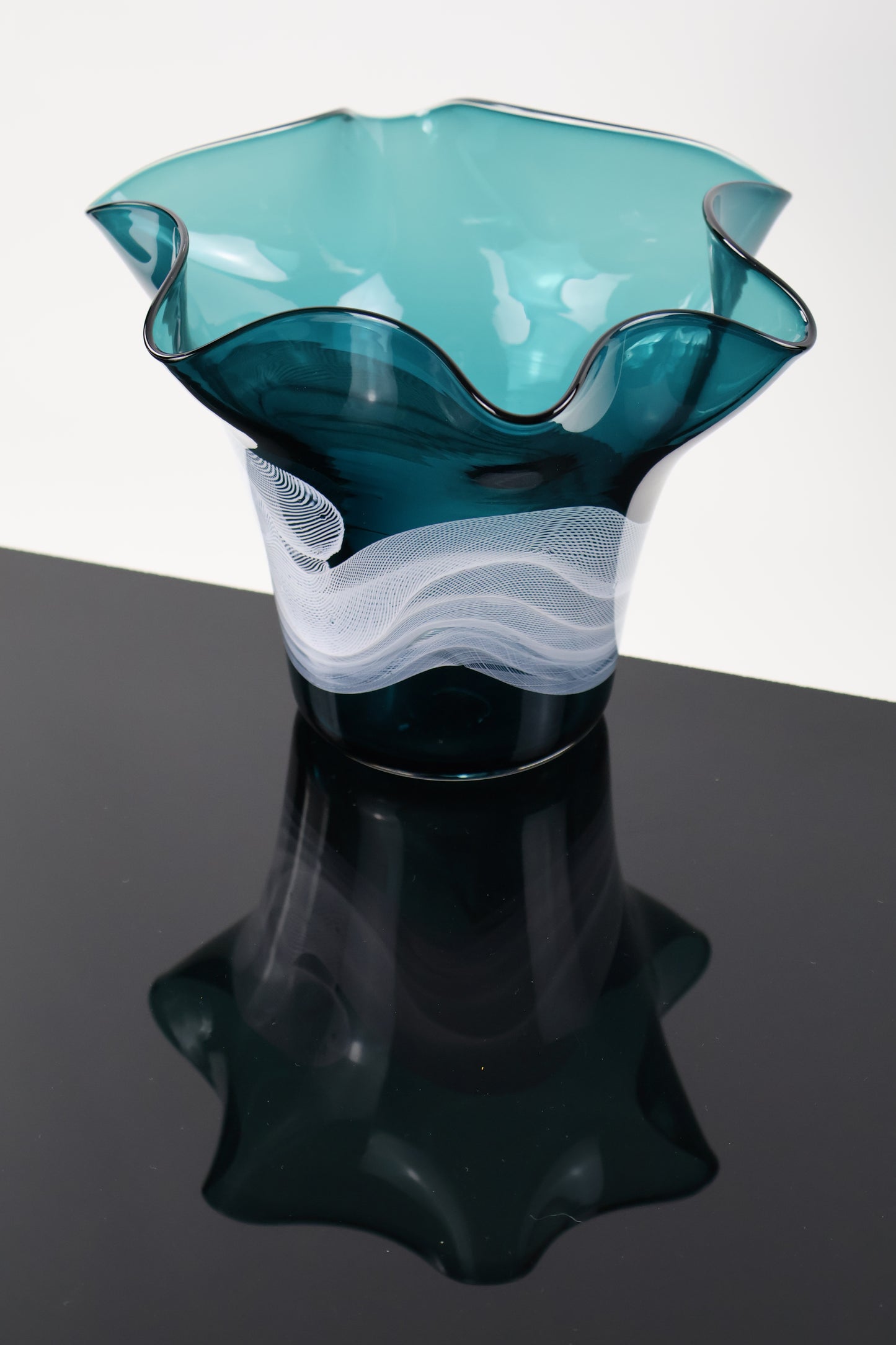 Floppy Dark Turquoise Vase - Lasso Series