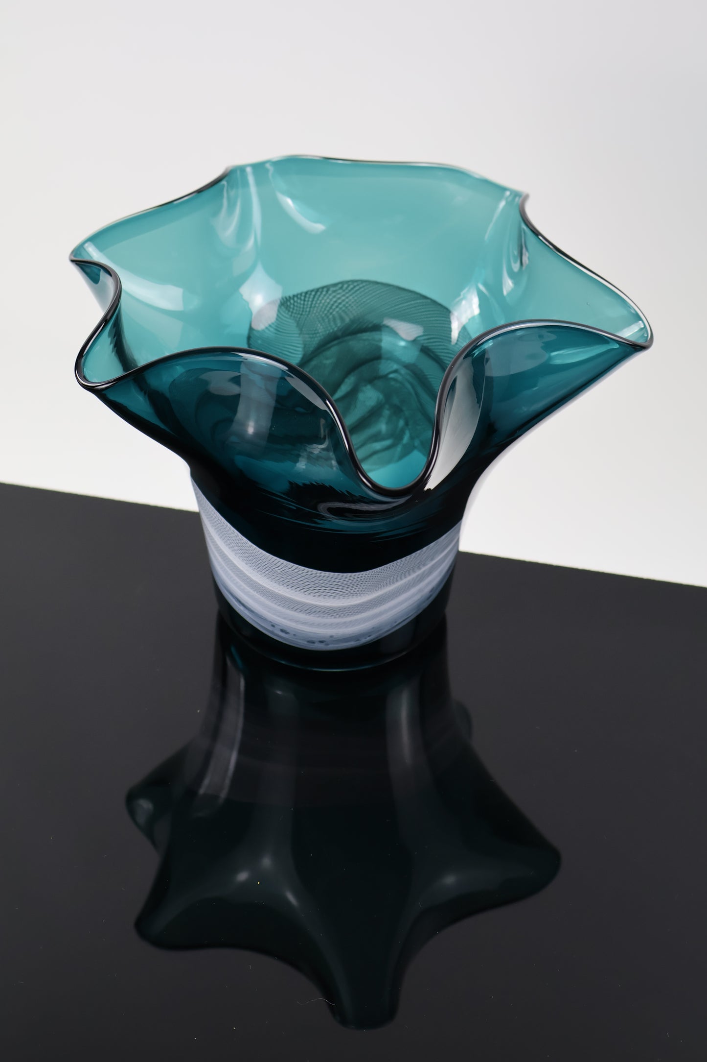 Floppy Dark Turquoise Vase - Lasso Series